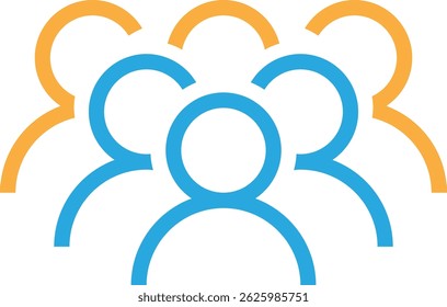 coleção de logotipos de ícones de pessoas simples