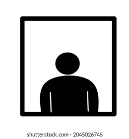 logotipo de icono de gente simple, vector de icono humano