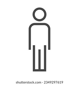 Simple people icon. Person. Vector.