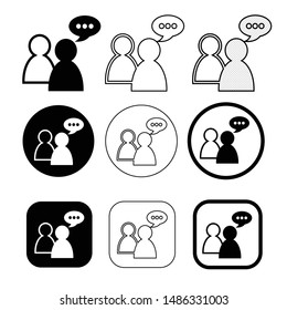 Simple people icon sign design