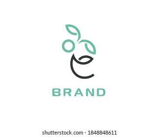 simple people with leaf shape as ecology and society symbols, such as idea of logo suitable for education and society.