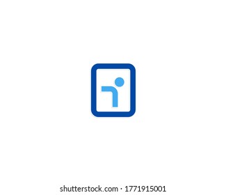 Simple people logo design concept