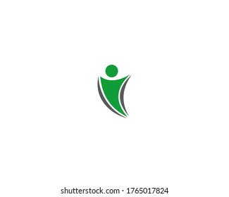 Logo-Design-Symbol für einfache Menschen
