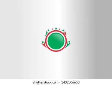 Simple people's logos are green and red