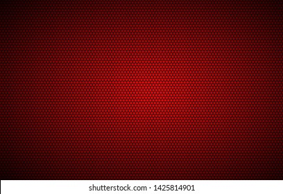 Simple perforated red metallic background, abstract wallpaper, vector illustration