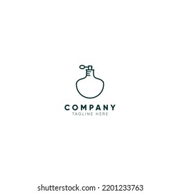 Simple perfume concept design, Vector illustration.