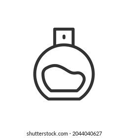 Simple perfume line icon. Premium symbol in stroke style. Design of perfume icon. Vector illustration.