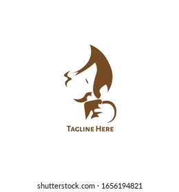 Diseño de plantillas de logotipo para beber por persona simple