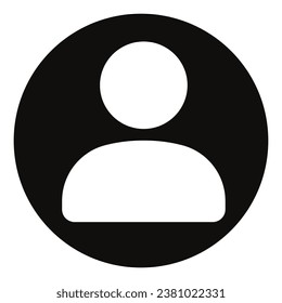 Simple person symbol isolated on white background