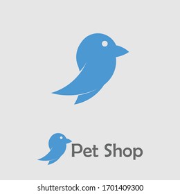 Simple pet shop concept logo icon vector design