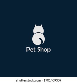 Vektorillustration Design für einfaches Heimtiershop-Konzept Logo