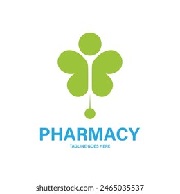 Simple pharmacy logo vector template