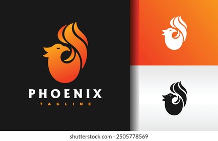 the simple phoenix flame logo
