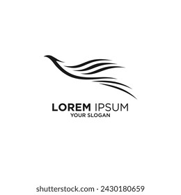 diseño simple de logotipo de phoenix 