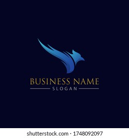 Simple Phoenix Logo Template Design