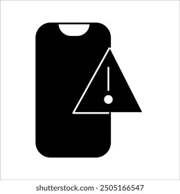 simple phone alert vector icon design