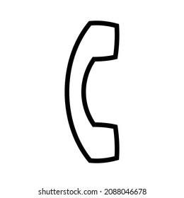 simple phone call icon design, best used for banner, flayer, or web application. Editable stroke with EPS 10 file format
