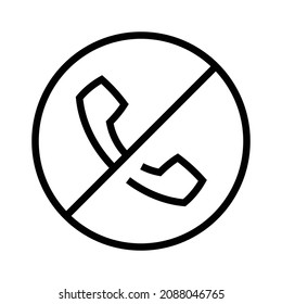 simple phone call icon design, best used for banner, flayer, or web application. Editable stroke with EPS 10 file format