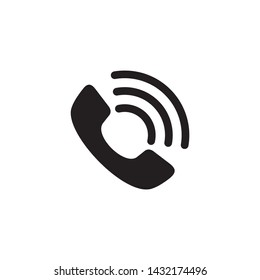 Simple phone flat icon design vector