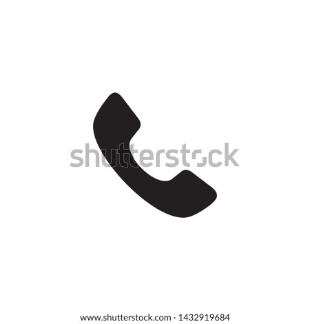 Simple phone flat icon design vector