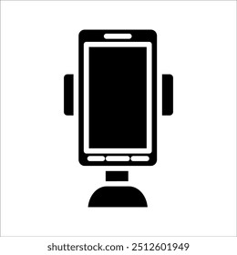 Diseño simple del icono del Vector del sostenedor del teléfono