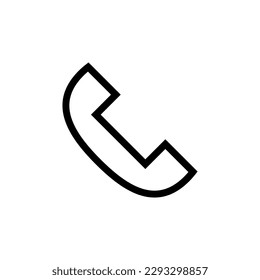Icono de teléfono simple. Llamando. Vector.