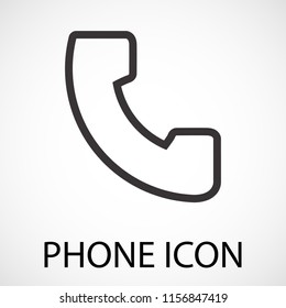 Simple phone icon, vector, illustration, eps file