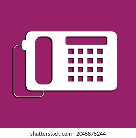 ilustración de vector de icono de teléfono simple eps10