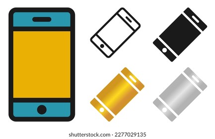 simple phone icon vector illustration modern trendy design, suitable for advertisement, website, social media post and other graphic needs.