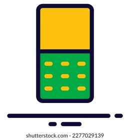 simple phone icon vector illustration modern trendy design, suitable for advertisement, website, social media post and other graphic needs.