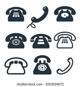 Simple Phone Icons. Vector Call Symbol.