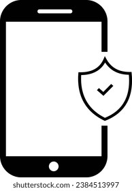A simple phone secure icon.