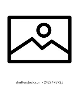 Icono simple de la foto. Icono de imagen. Vector.