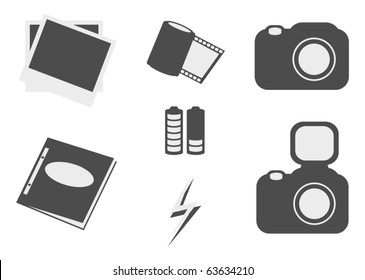 simple photo icon set