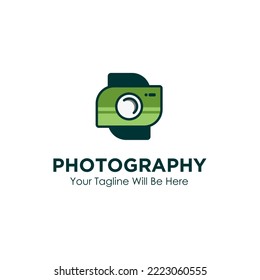 Plantilla de diseño de logotipo de fotografía simple