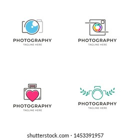 Simple Photography Logo Design Vector