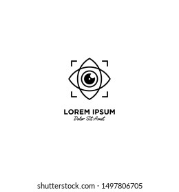 Simple Photography Logo Design Vector