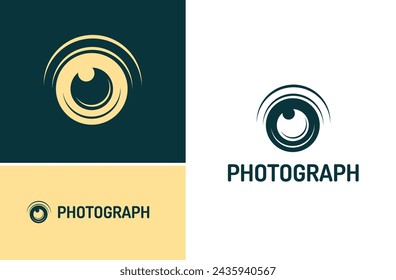 Vector de ilustración de logotipo de fotografía simple