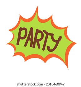 Simple Phrases in Elements for the Halloween celebration. Vector illustration isolated on white background.