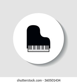 Simple piano icon.