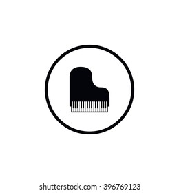 Simple piano icon.