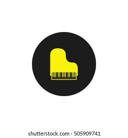 Simple piano icon.