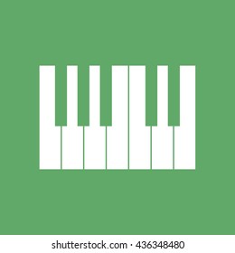 Simple piano keys icon vector illustration