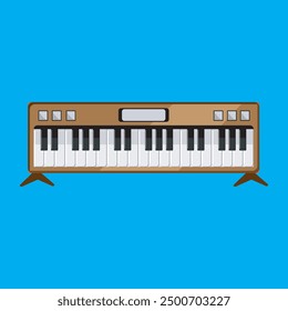 simple Piano object design 2D illustration