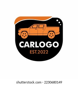 Simple pick up car or mini truck logo template. This can use for emblem, logo, shirt or website.
