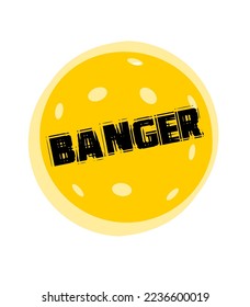Simple pickleball banger icon or illustration best for your digital graphic and print