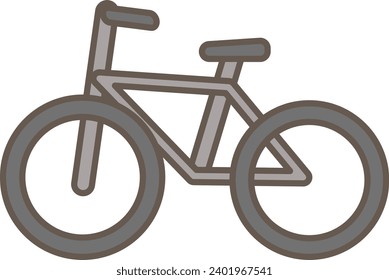 Simple pictogram of a bicycle