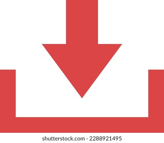 Simple pictogram of download icon