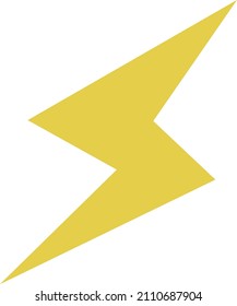 Simple pictogram illustration of lightning