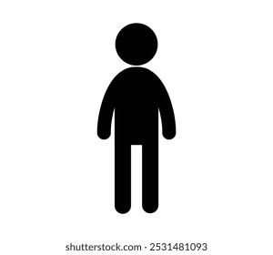 Simple pictogram vector icon full body